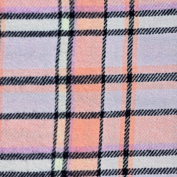 J. Crew Pink Plaid Wool Blend Scarf - Picture 5 of 8